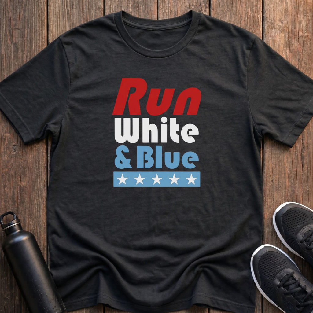 Run White & Blue T-Shirt