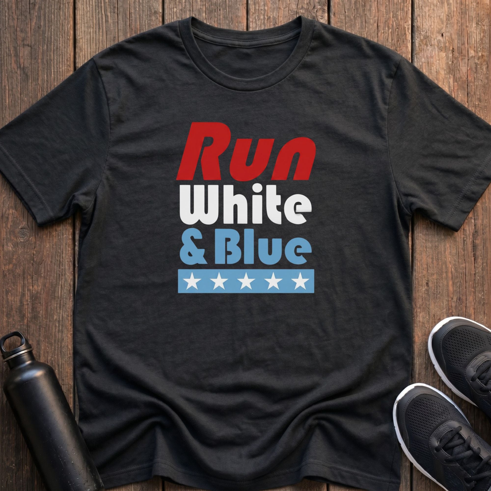 Run White & Blue T-Shirt