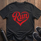 Run Heart Shape T-Shirt