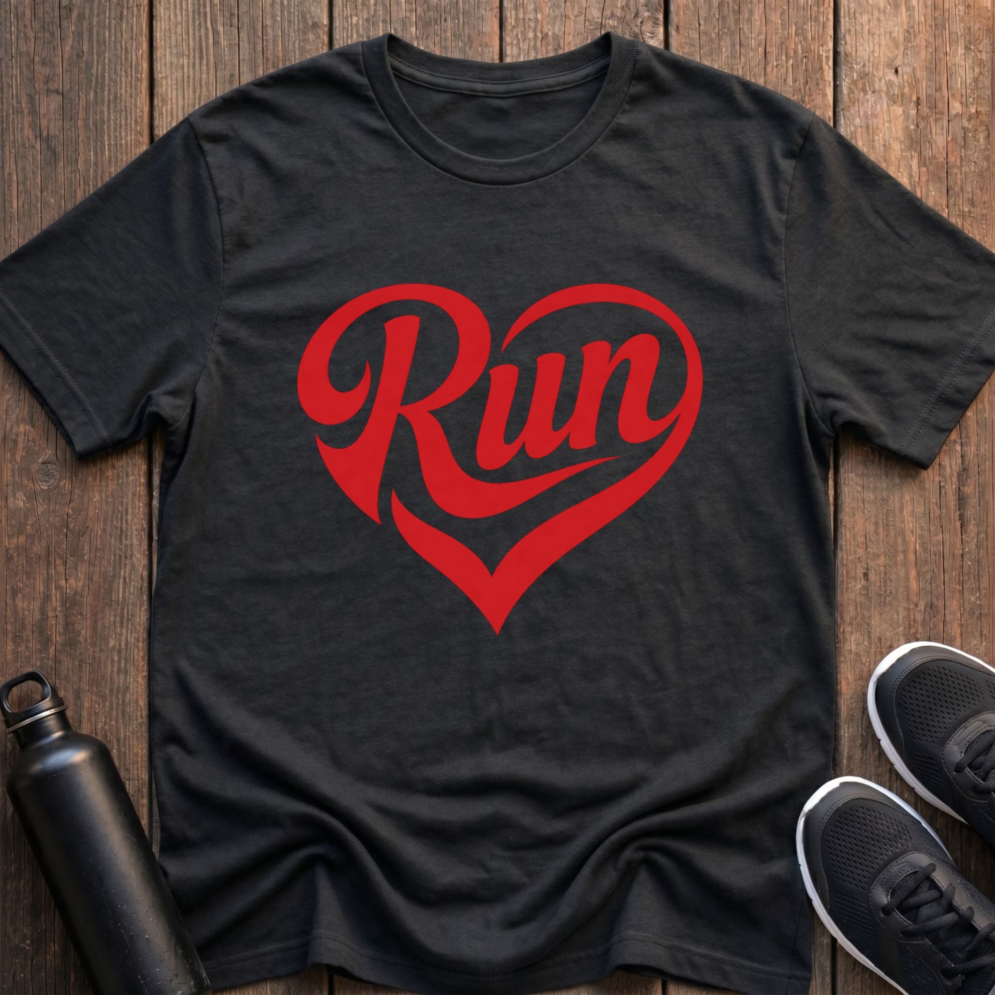 Run Heart Shape T-Shirt