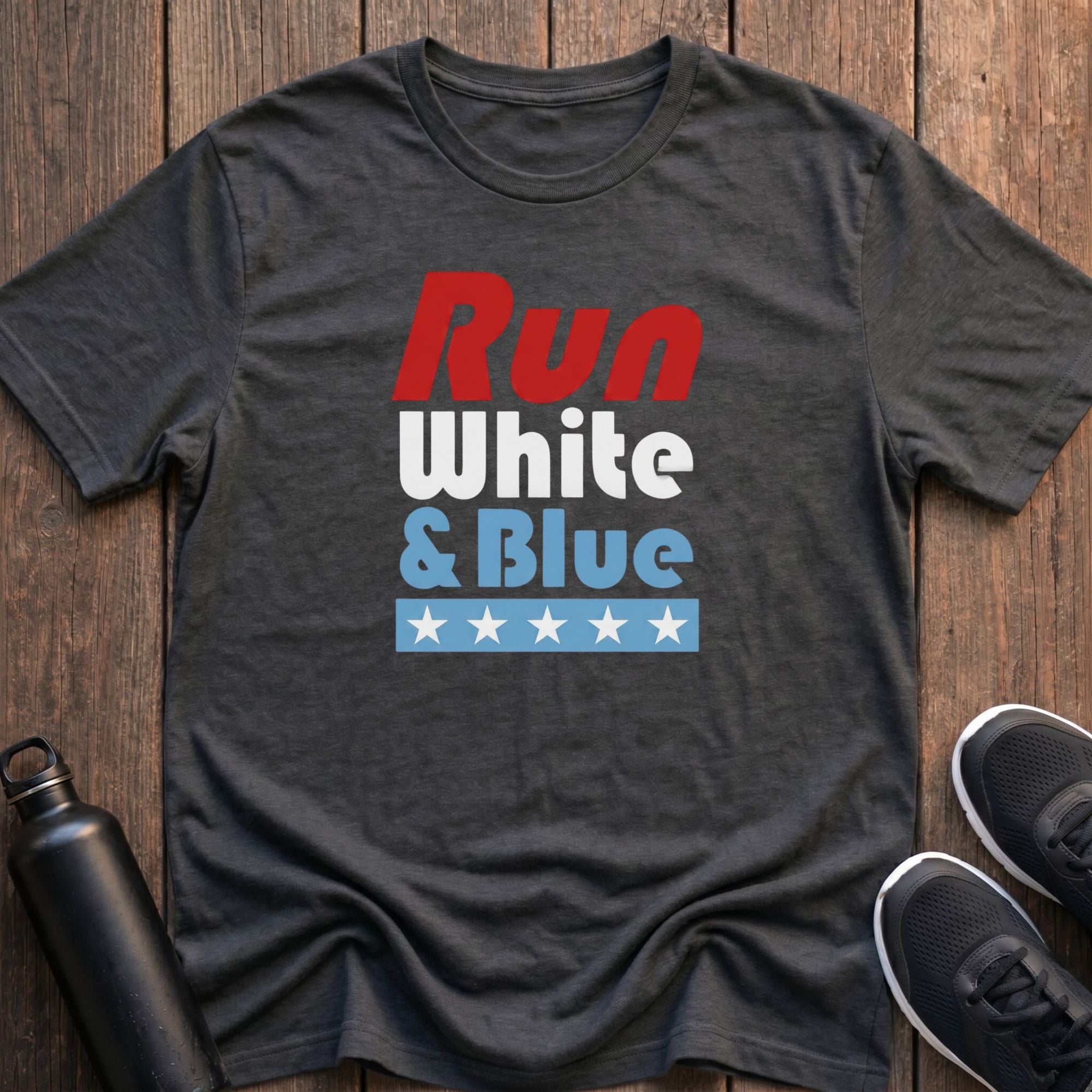 Run White & Blue T-Shirt