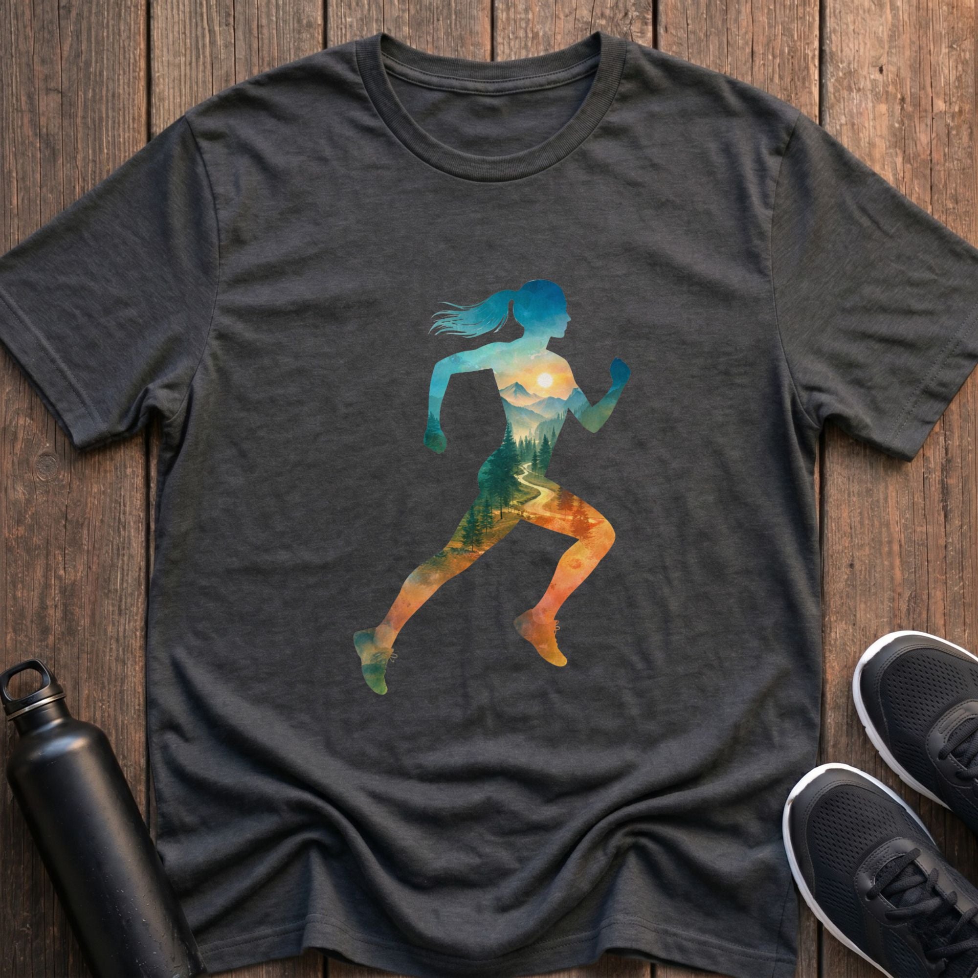 Nature Runner Silhouette (Female) T-Shirt