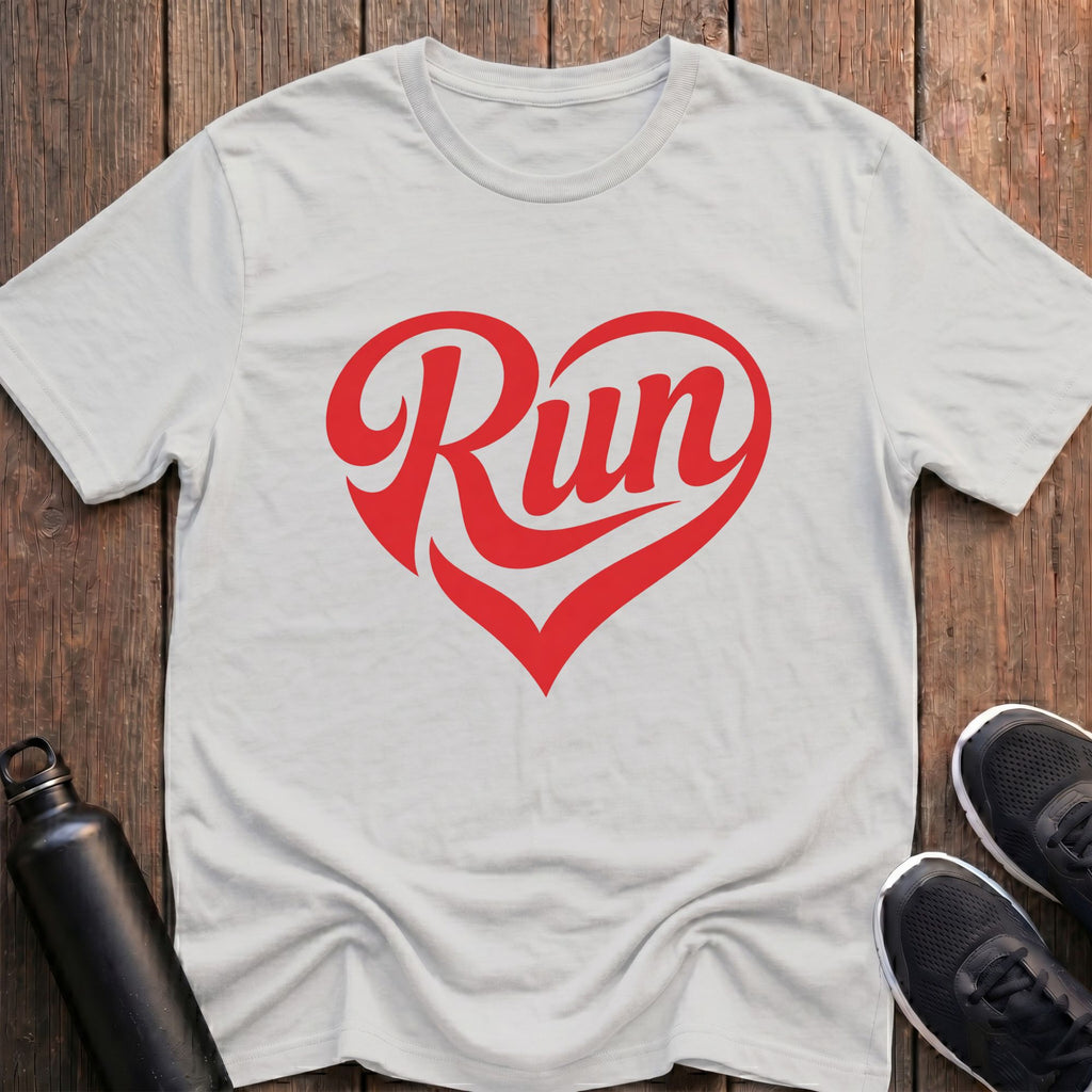 Run Heart Shape T-Shirt