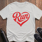 Run Heart Shape T-Shirt