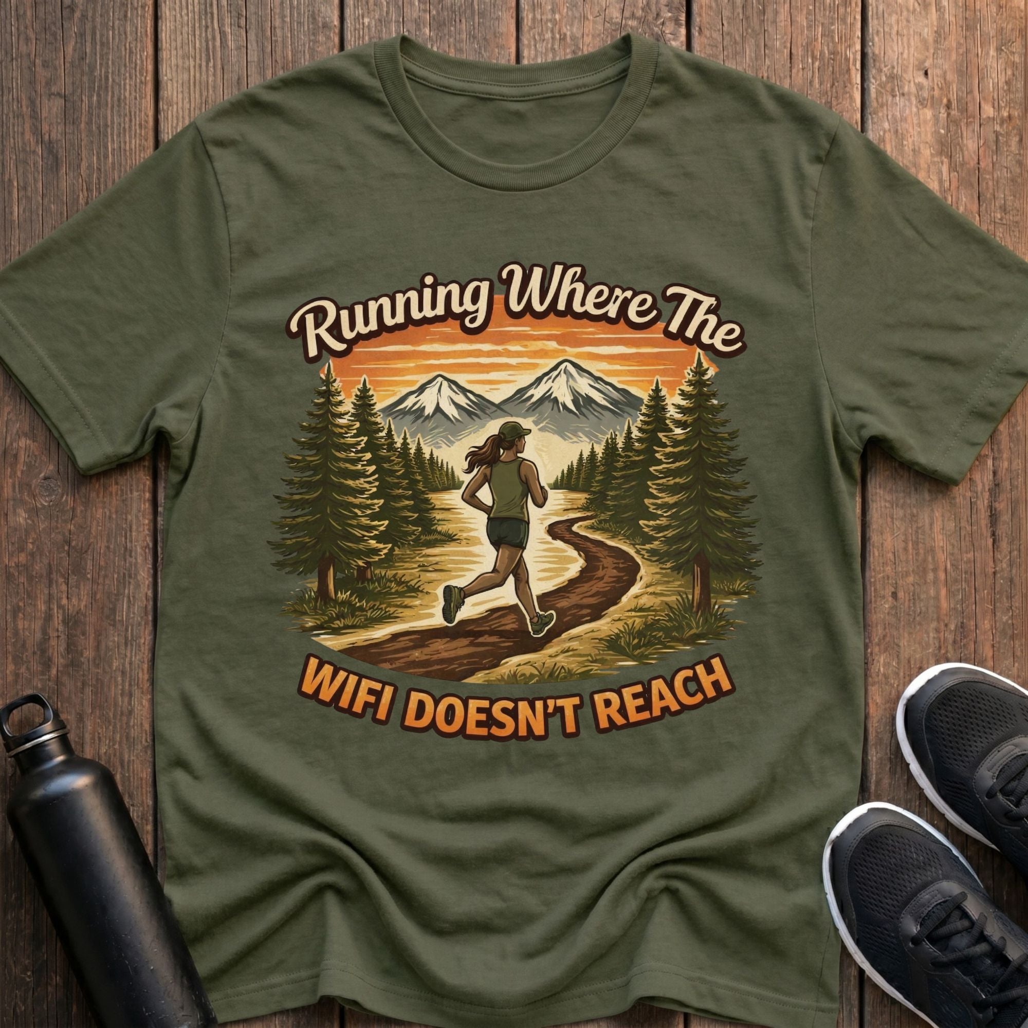 Where The WiFi Doesn't Reach (Female) T-Shirt