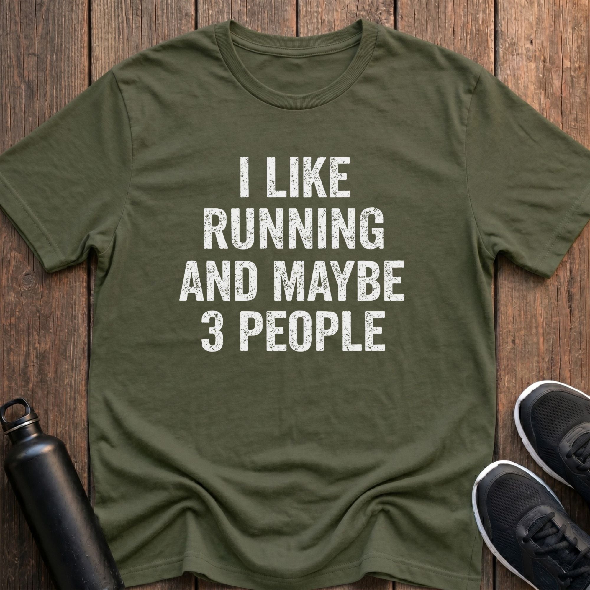 Running and Maybe 3 People T-Shirt