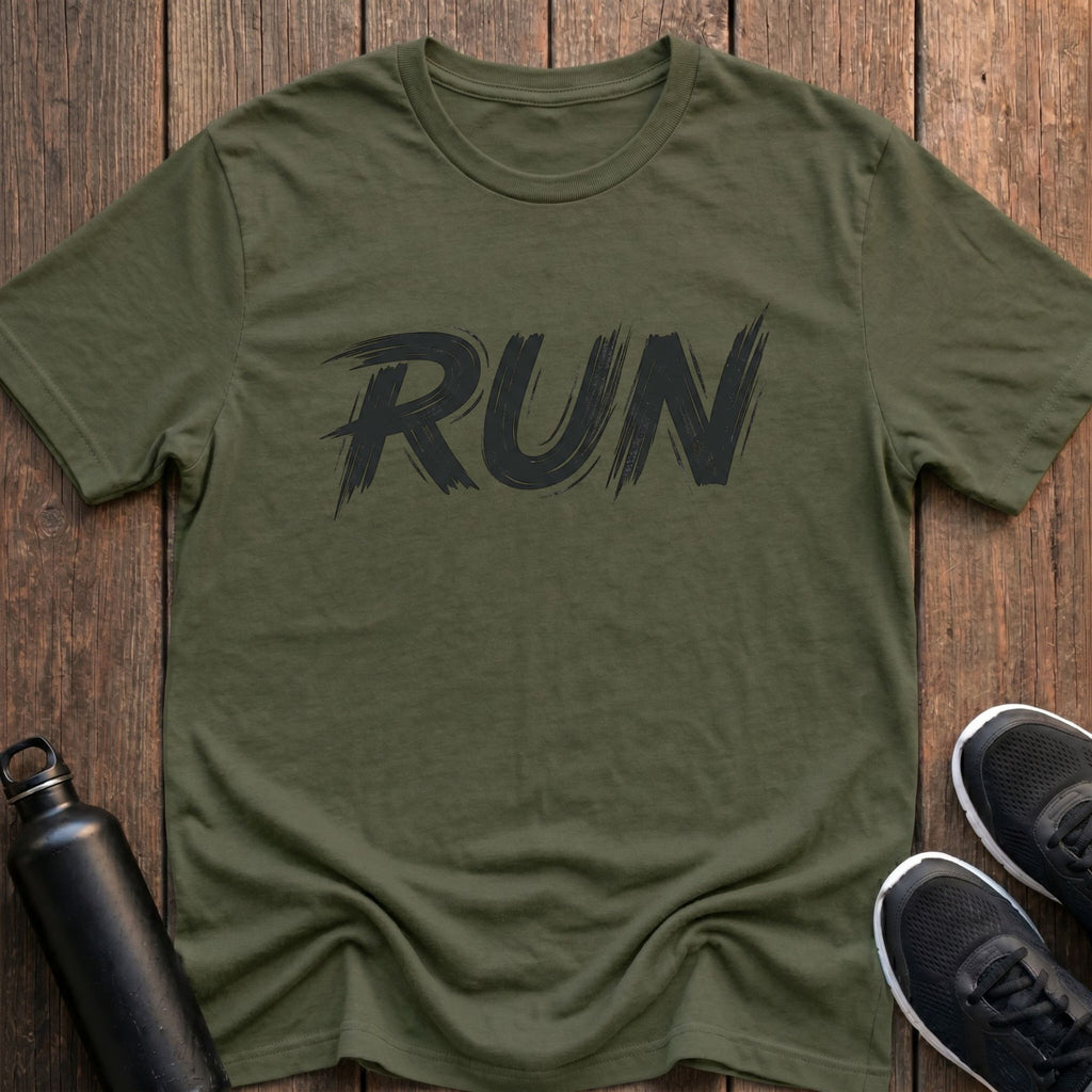 Run Brush Art T-Shirt