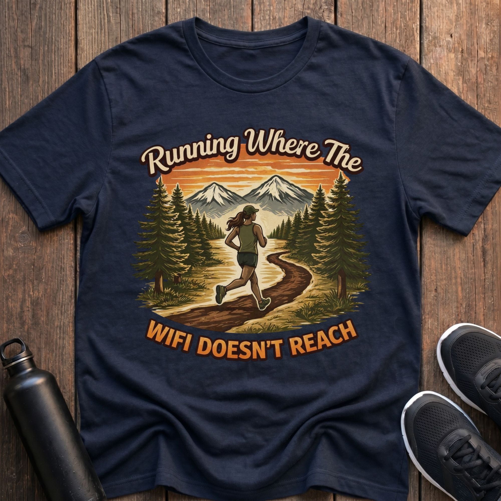 Where The WiFi Doesn't Reach (Female) T-Shirt