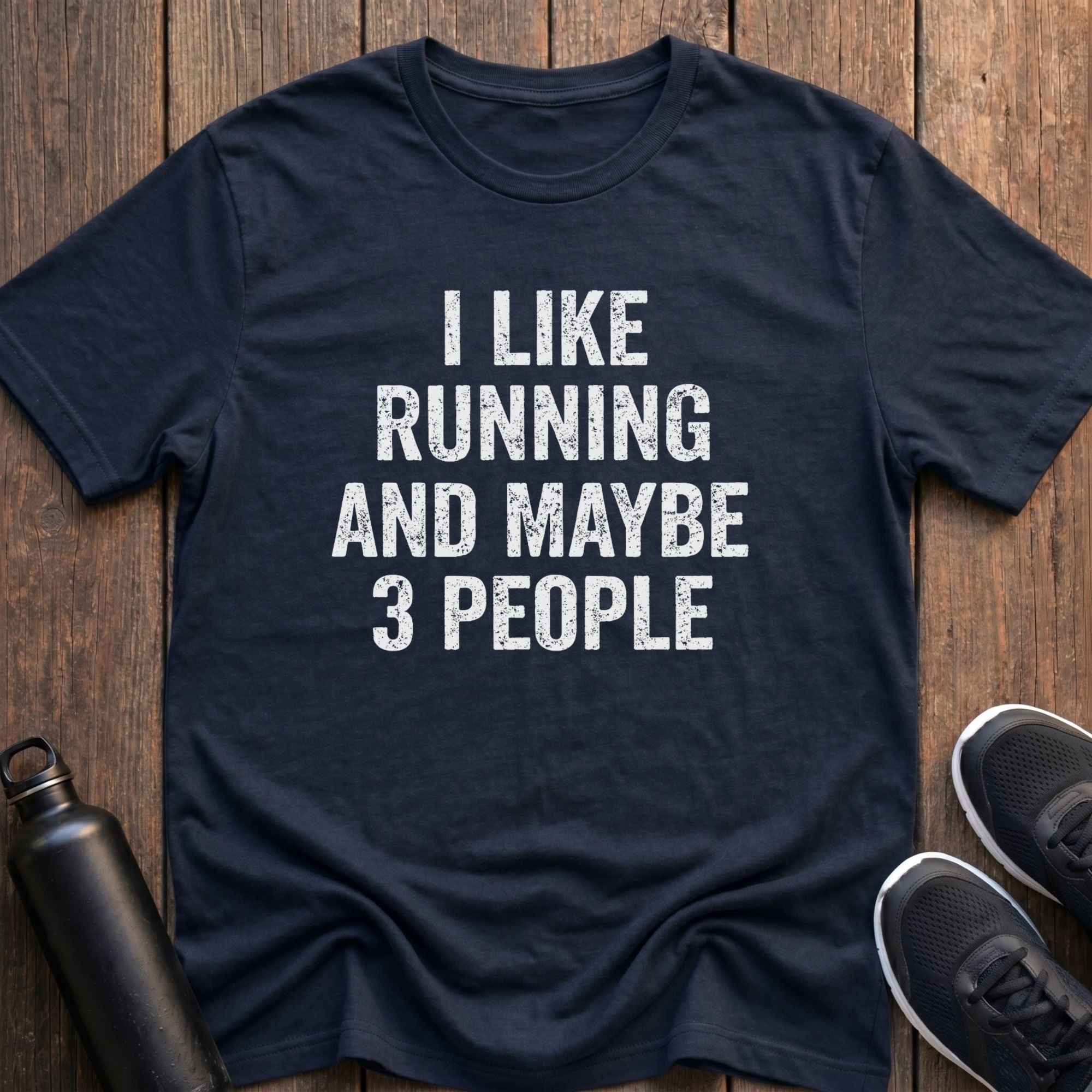 Running and Maybe 3 People T-Shirt