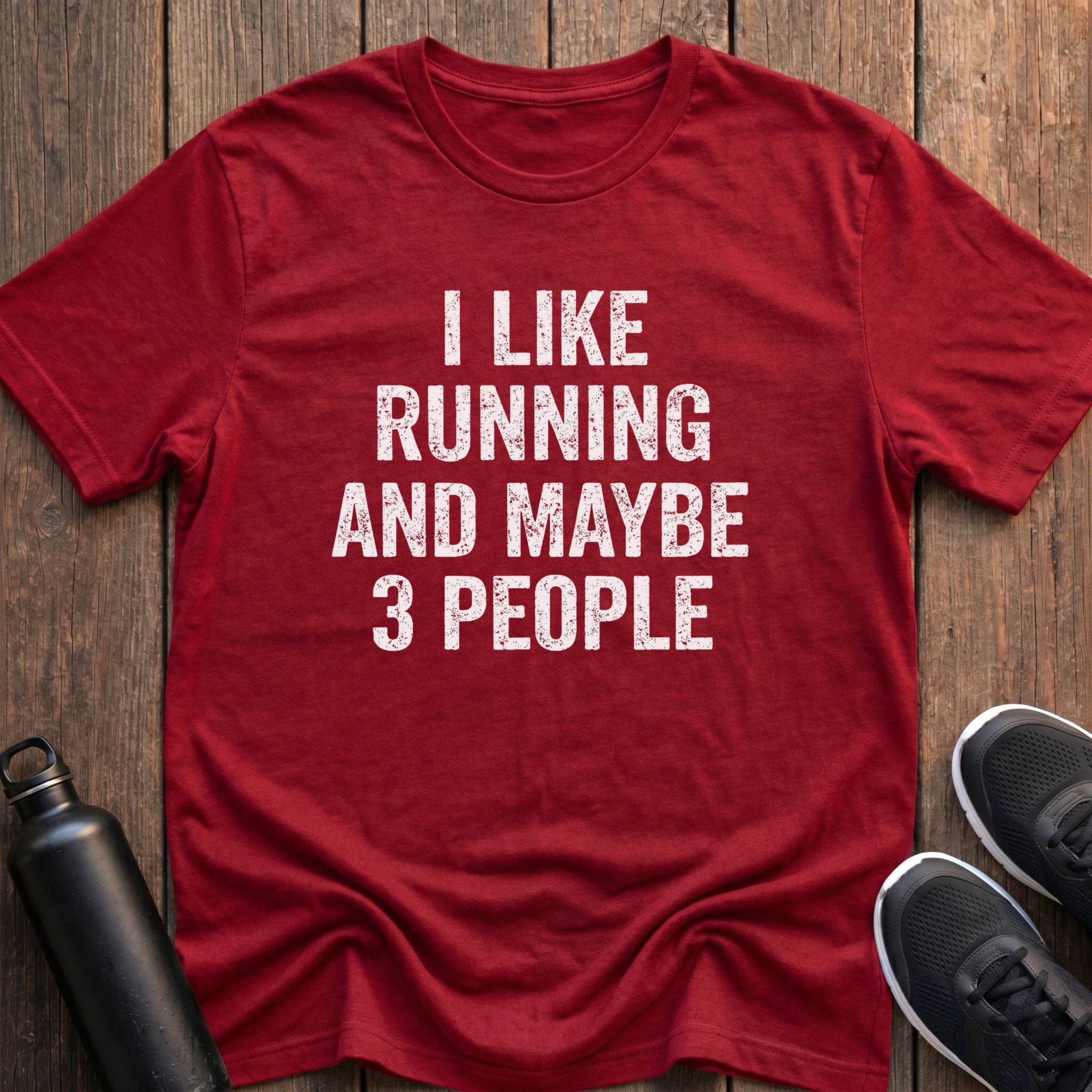 Running and Maybe 3 People T-Shirt
