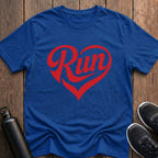 Run Heart Shape T-Shirt