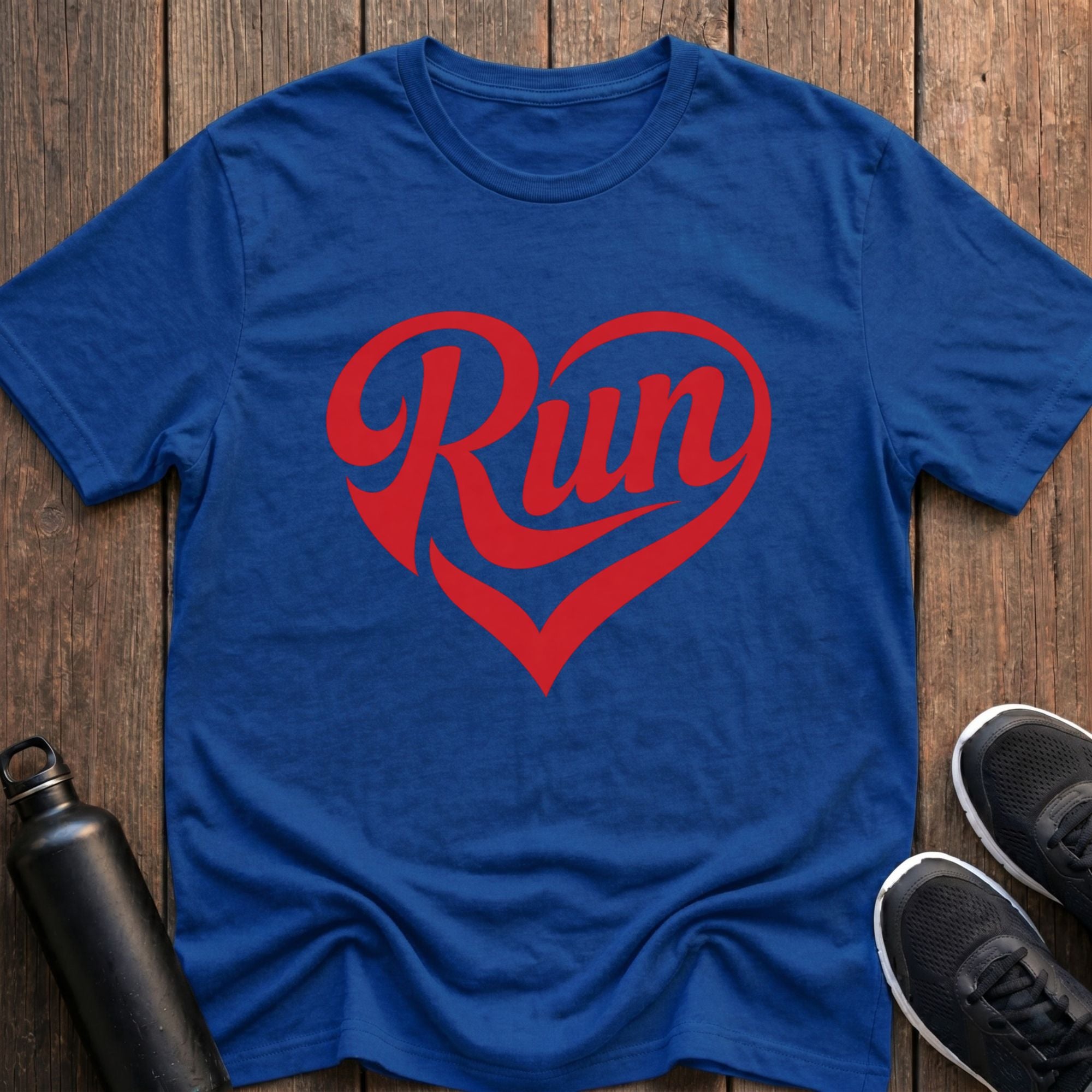 Run Heart Shape T-Shirt