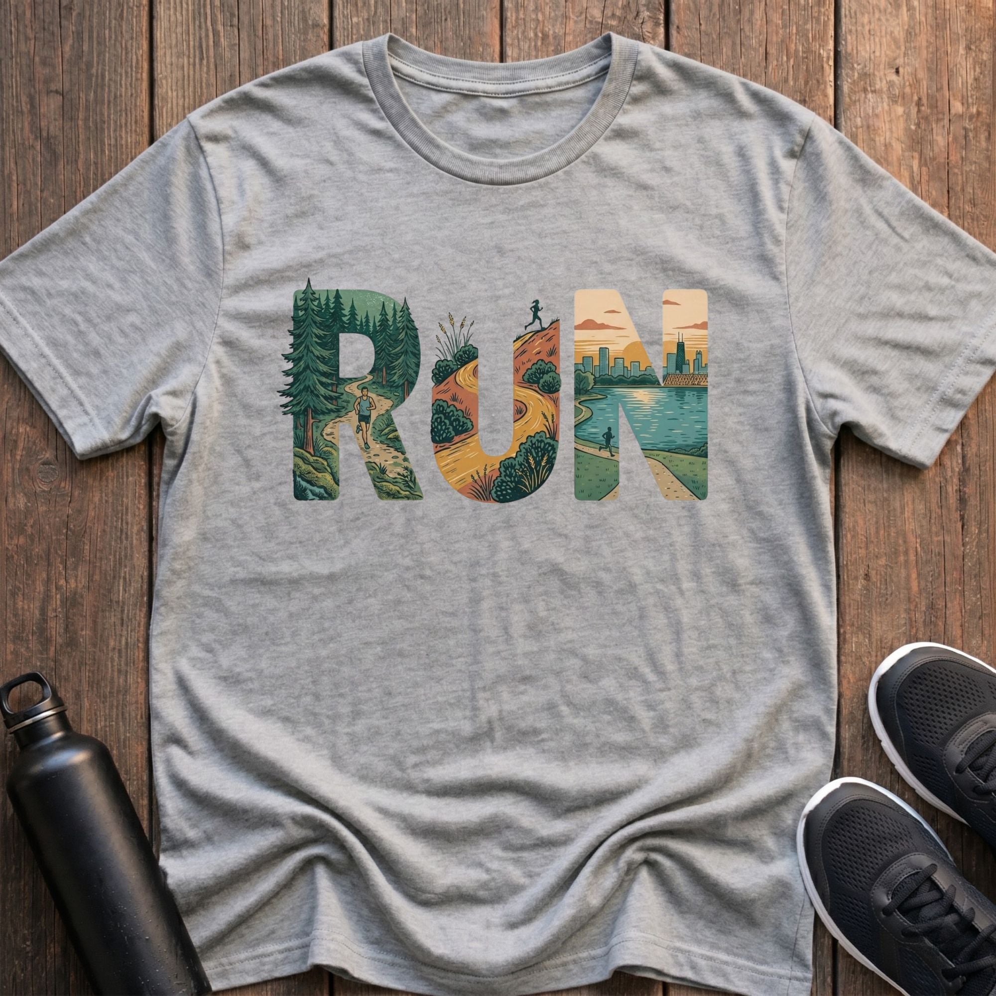 Run Collage T-Shirt