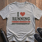 I Heart Running Retro T-Shirt
