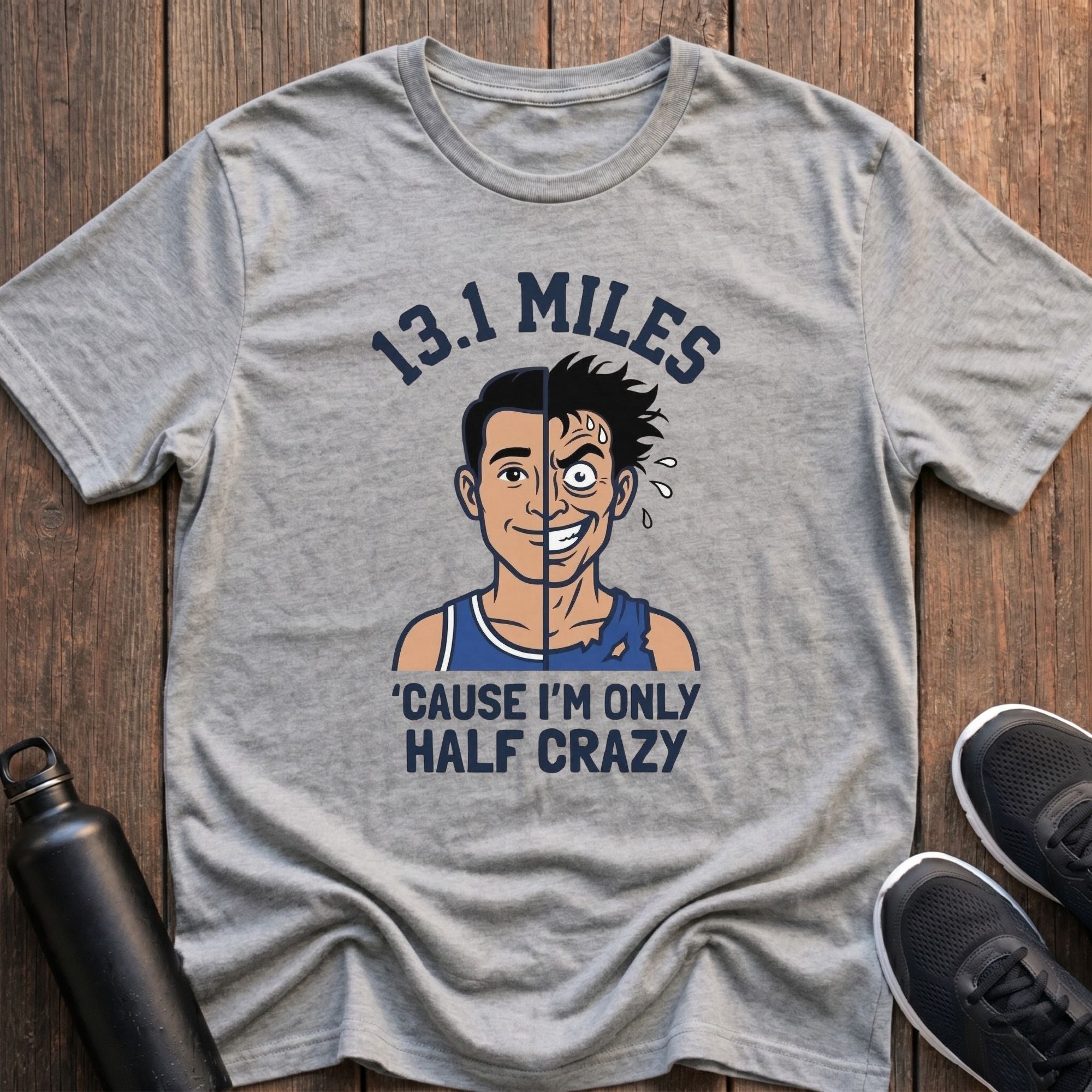 Only Half Crazy (Male) T-Shirt