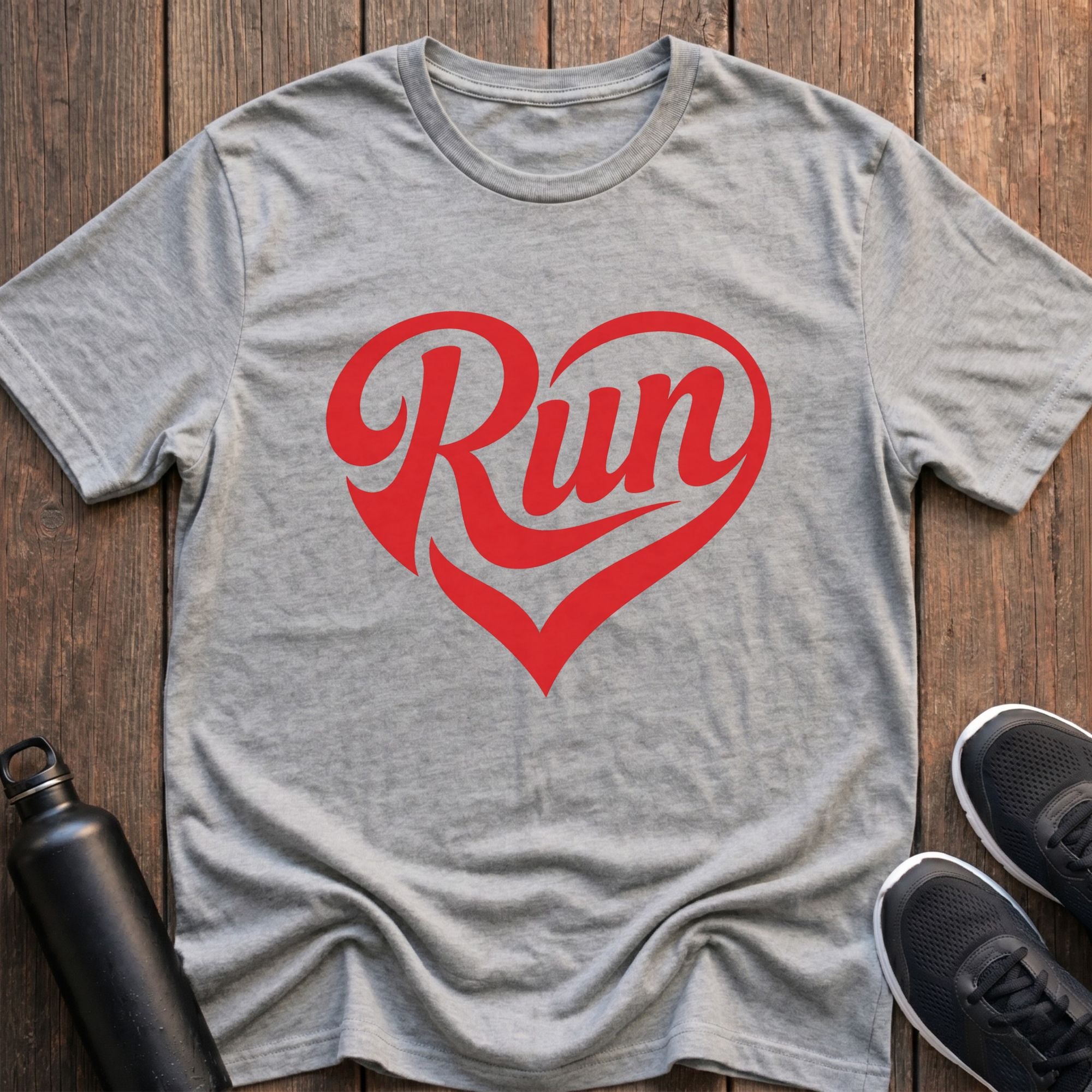 Run Heart Shape T-Shirt