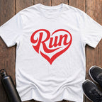 Run Heart Shape T-Shirt