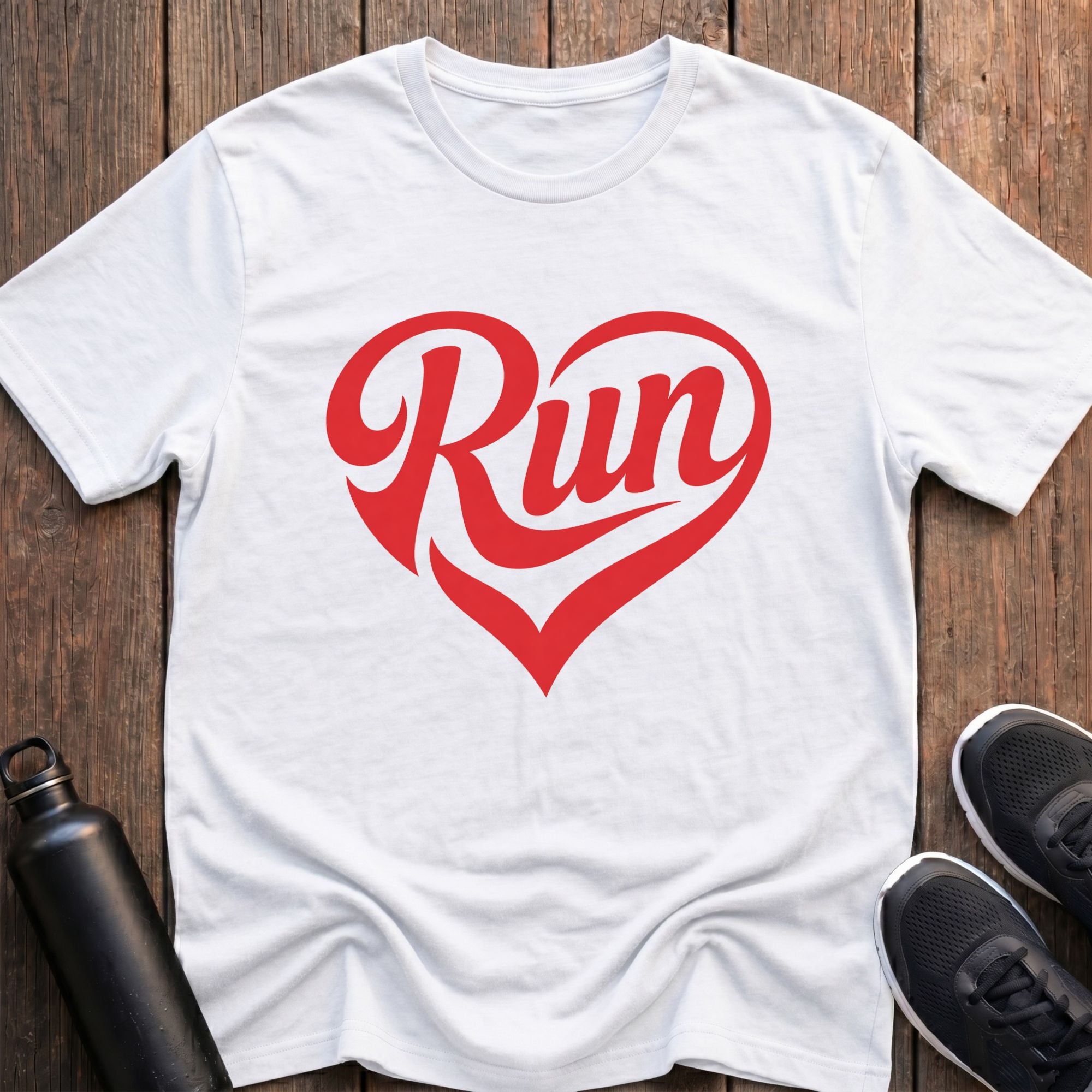 Run Heart Shape T-Shirt