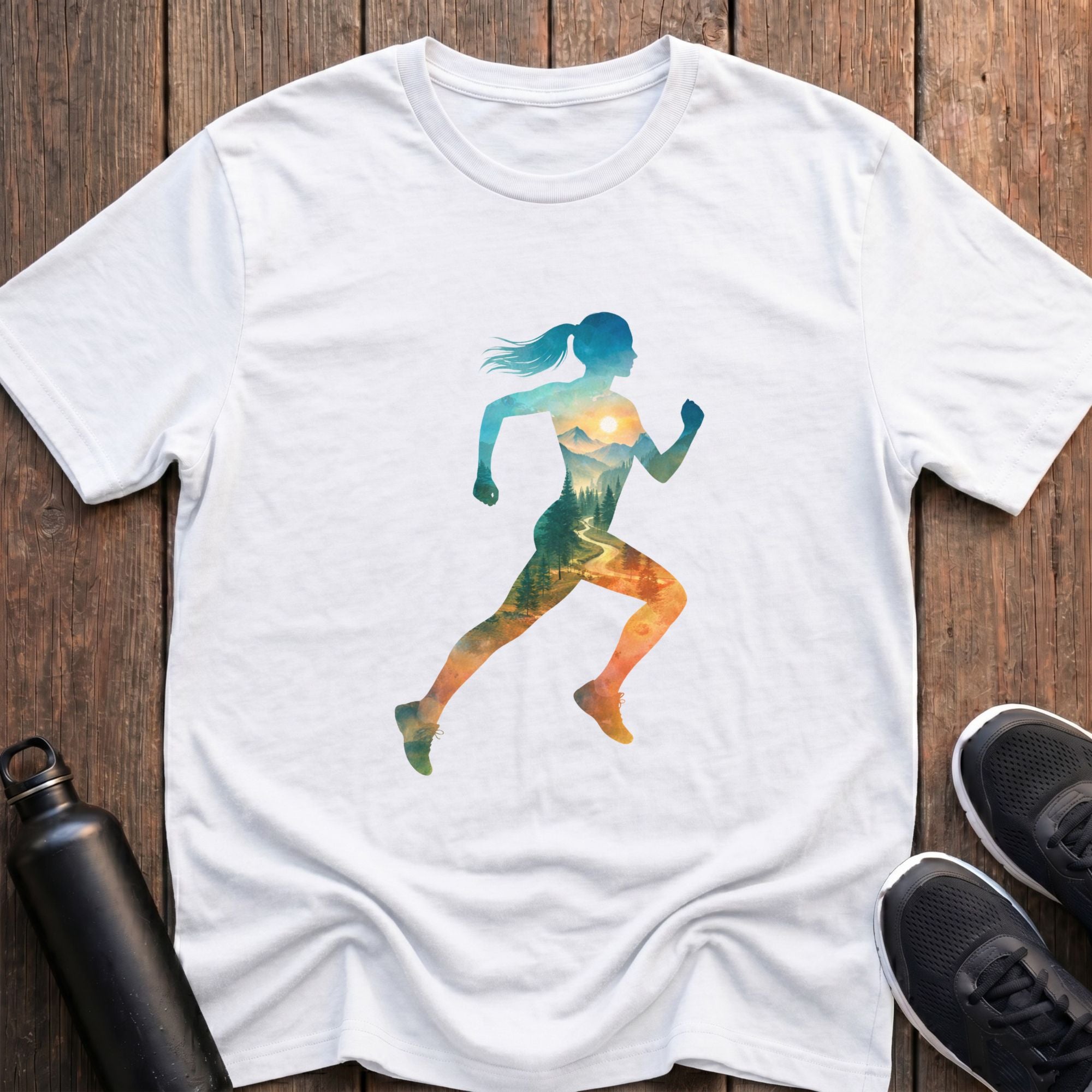 Nature Runner Silhouette (Female) T-Shirt